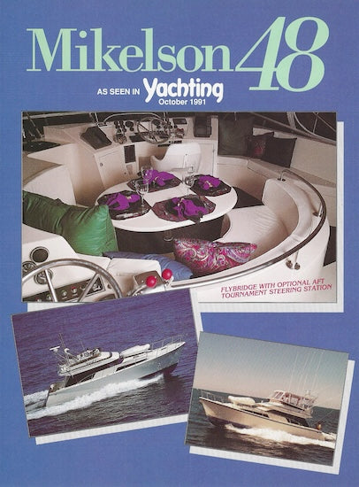 Mikelson 48 Sportfisher Yachting Magazine Reprint Brochure