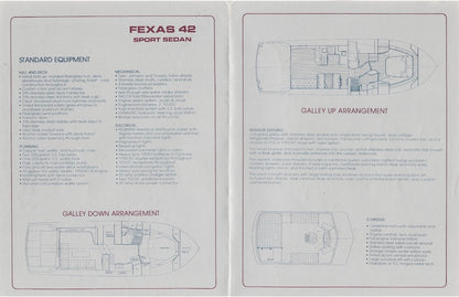 Mikelson Fexas 42 Sport Sedan Specification Brochure