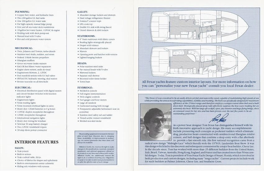 Mikelson Fexas 42 Sport Sedan Brochure