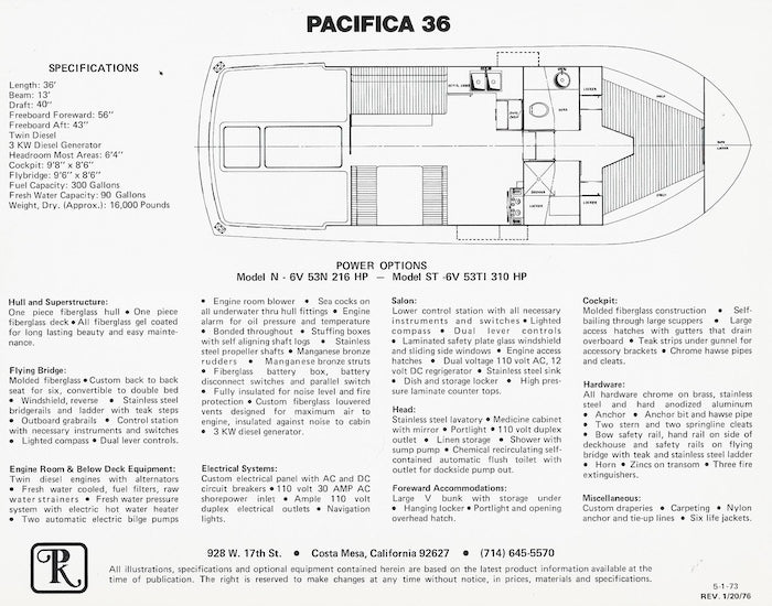 Pacifica 36 Brochure