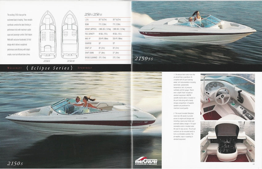 Wellcraft 1997 Sportboats Brochure