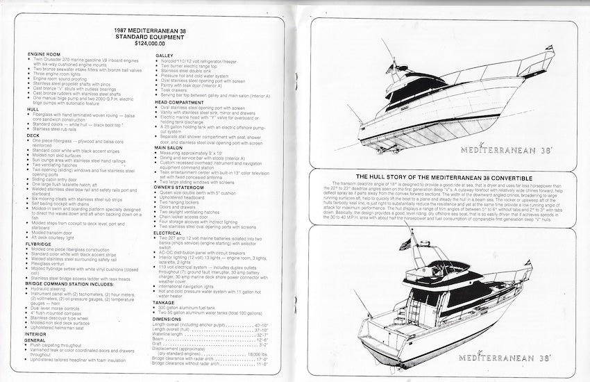 Mediterranean 38 Specification Brochure