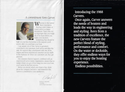 Carver 1988 Poster Brochure