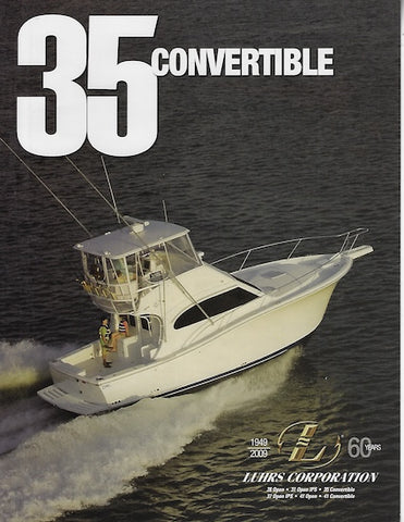Luhrs 35 Convertible Brochure