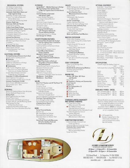 Luhrs 41 Convertible Brochure
