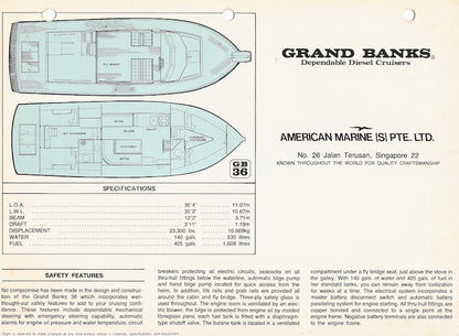 Grand Banks 36 Brochure