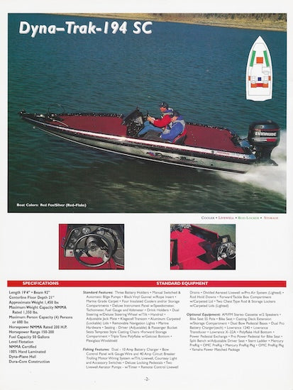 Dyna-Trak 1995 Brochure