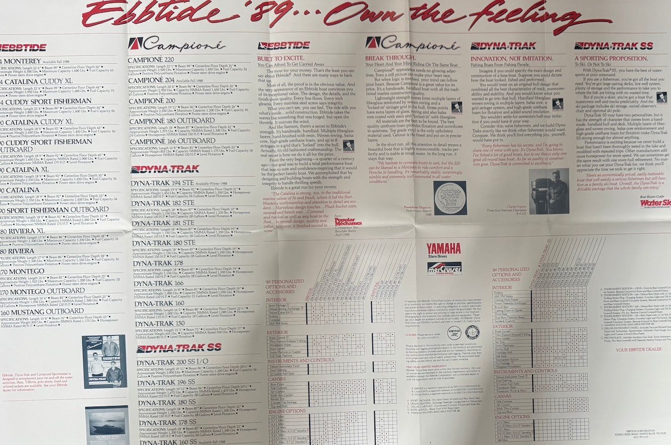 Ebbtide 1989 Poster Brochure