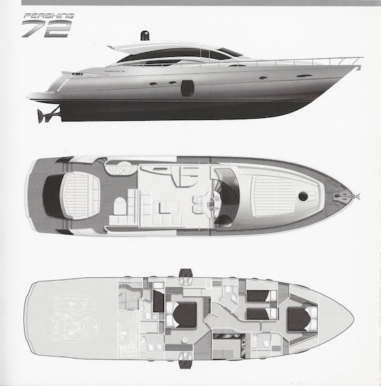 Pershing 72 USA Specification Brochure