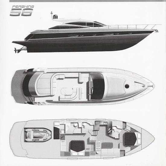 Pershing 56 USA Specification Brochure