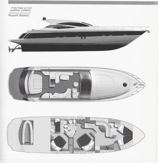 Pershing 62 USA Specification Brochure