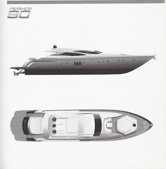 Pershing 90 USA Specification Brochure