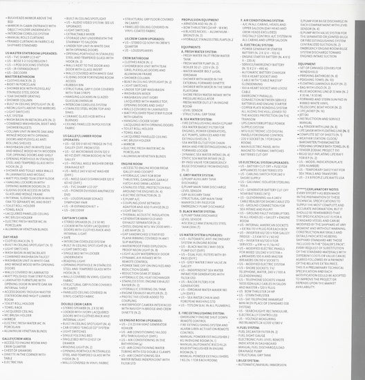 Pershing 90 USA Specification Brochure