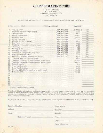 Clipper MK 26 Brochure