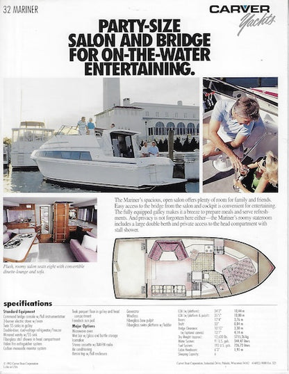 Carver 1992 Supplement Brochure