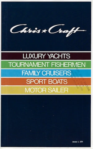 Chris Craft 1974 Poster Brochure