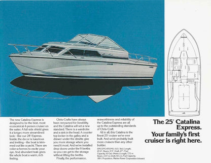 Chris Craft Catalina 25 Launch Brochure