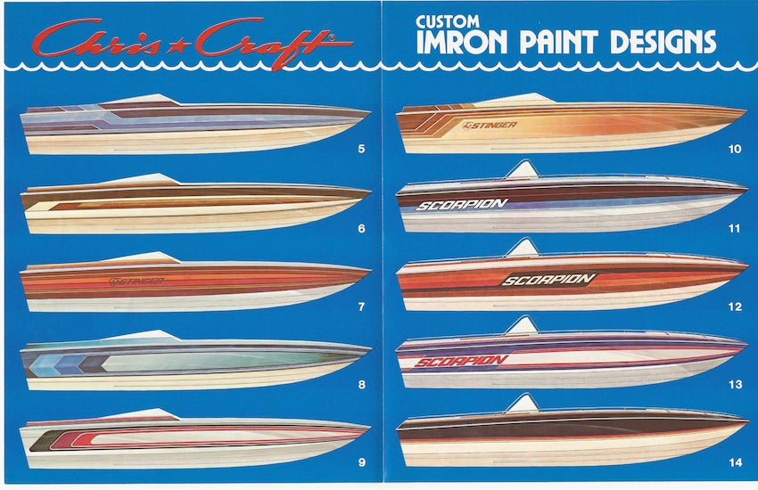 Chris Craft Custom Imron Paint Designs Brochrue
