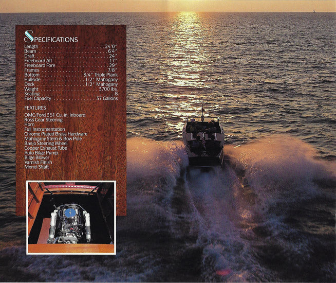 Chris Craft 1930 Ruanbout Model 103 Reproduction Brochure