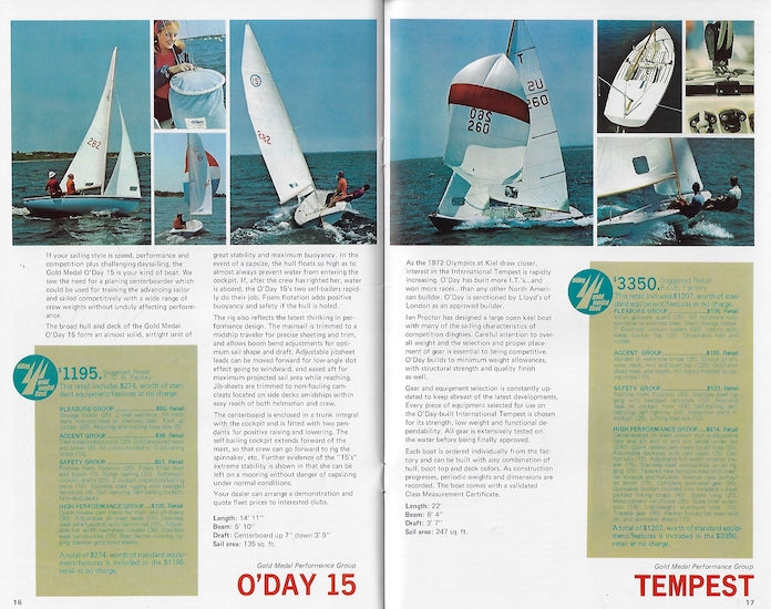 O'Day 1972 Brochure