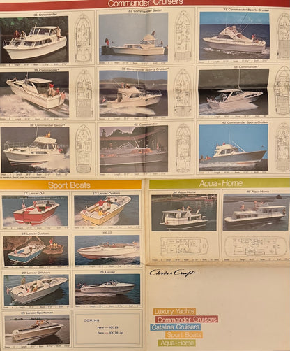 Chris Craft 1971 Poster Brochure