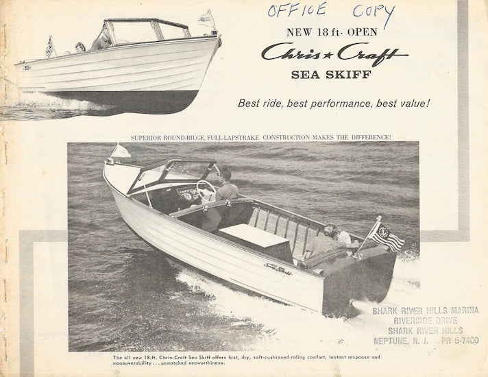 Chris Craft Sea Skiff 18 Open Specification Brochure