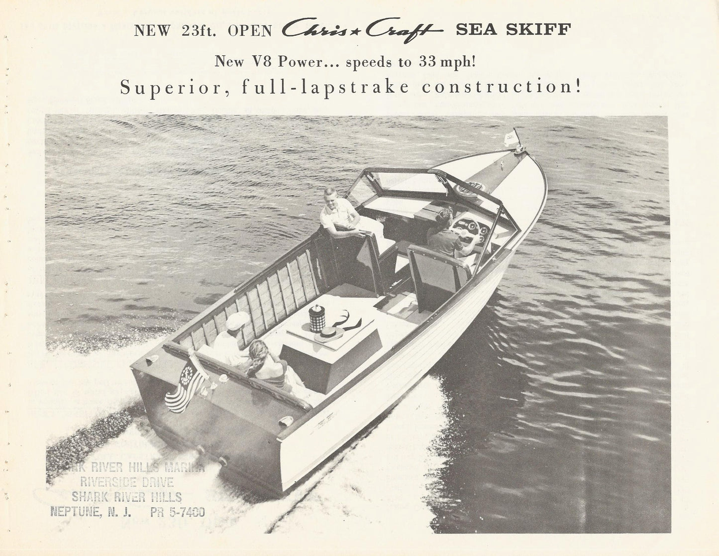 Chris Craft Sea Skiff 23 Open Specification Brochure
