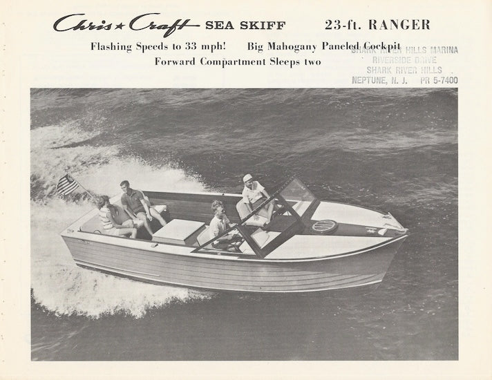 Chris Craft Sea Skiff Ranger 23 Specification Brochure