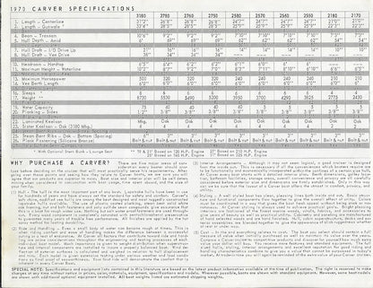 Carver 1970 Sea Skiff Brochure