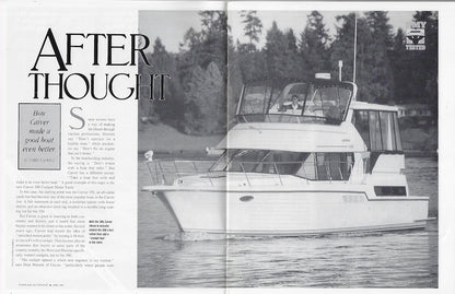 Carver 390 Cockpit Motor Yacht Power & Motoryacht Magazine Reprint Brochure