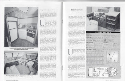 Carver 390 Cockpit Motor Yacht Power & Motoryacht Magazine Reprint Brochure