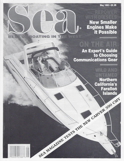 Carver 390 Cockpit Motor Yacht Sea Magazine Reprint Brochure