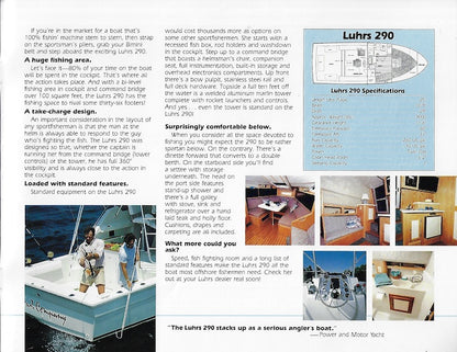Luhrs 1987 Brochure