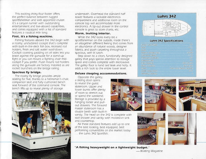 Luhrs 1987 Brochure
