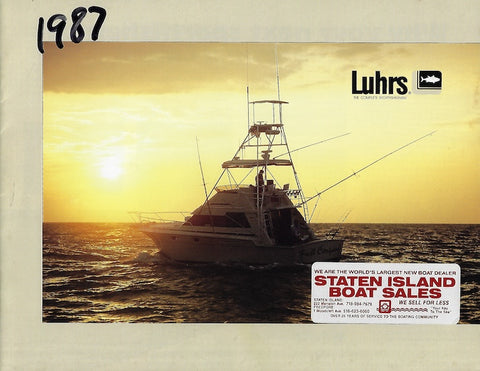 Luhrs 1987 Brochure