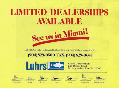 Luhrs 1992 Brochure