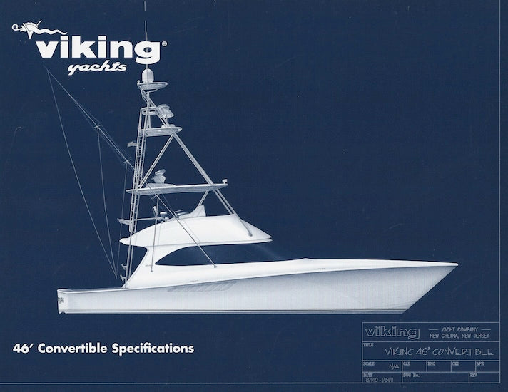 Viking 46 Convertible Specification Brochure