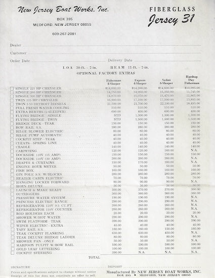 Jersey 31 Brochure