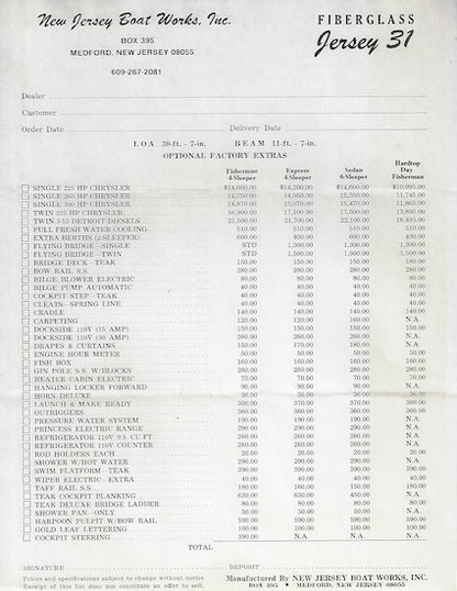 Jersey 31 Brochure