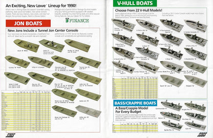 Lowe 1990 Aluminum Boats Abbreviated Brochure