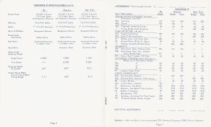 Concorde 27 Series Specification Brochure
