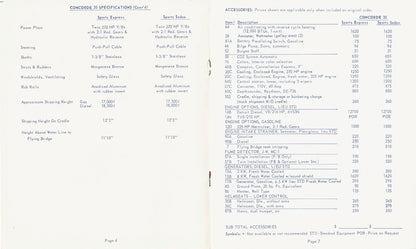 Concorde 35 Series Specification Brochure