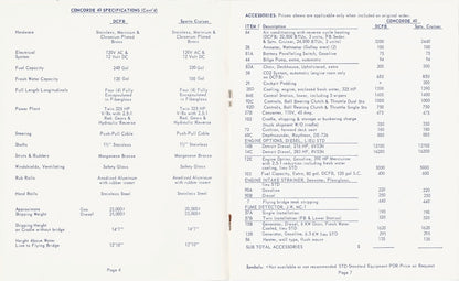 Concorde 40 Series Specification Brochure