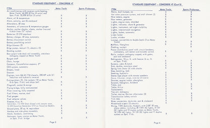 Concorde 47 Series Specification Brochure