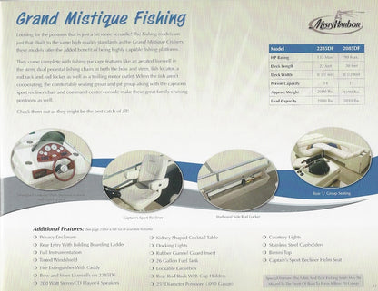 Misty Harbor 2009 Pontoon Brochure