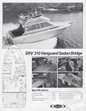 Sea Ray 310 Vanguard Sedan Bridge Specification Brochure (1981)