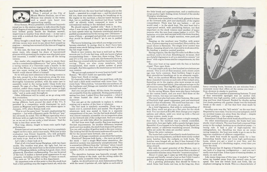 Monza 24 Go Boating Magazine Reprint Brochure