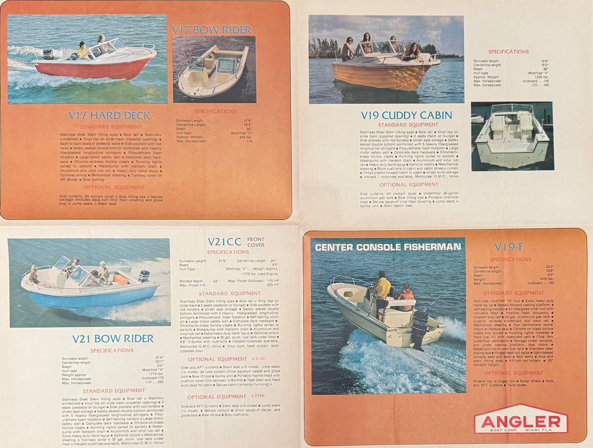 Angler 1977 Poster Brochure