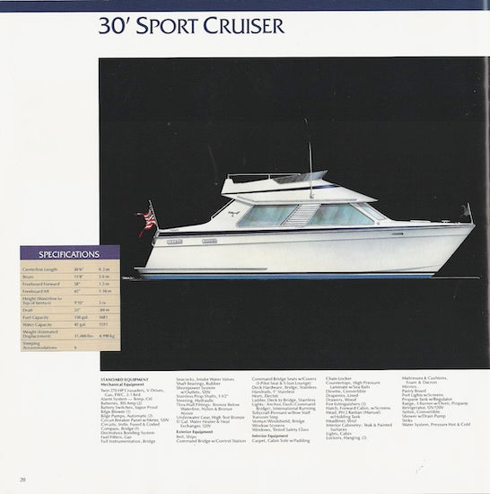 Tollycraft 1985 Brochure