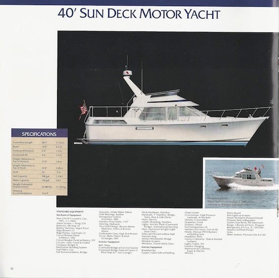 Tollycraft 1985 Brochure